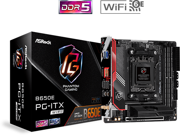マザーボード ASRock B650E PG-ITX WiFi ASRock | B650E PG-ITX WiFi
